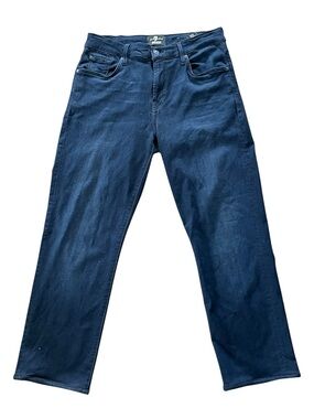 7 For All Mankind Luxe Sport Modal Navy Indigo Straight-Leg Jeans Slimmy